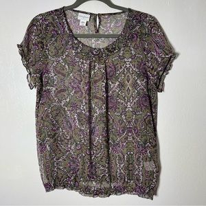 Jaclyn Smith. Sheer Blouse. Size Medium. In excellent condition!